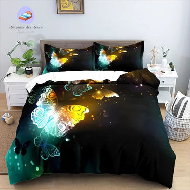 Housse de Couette Papillon Lumineux